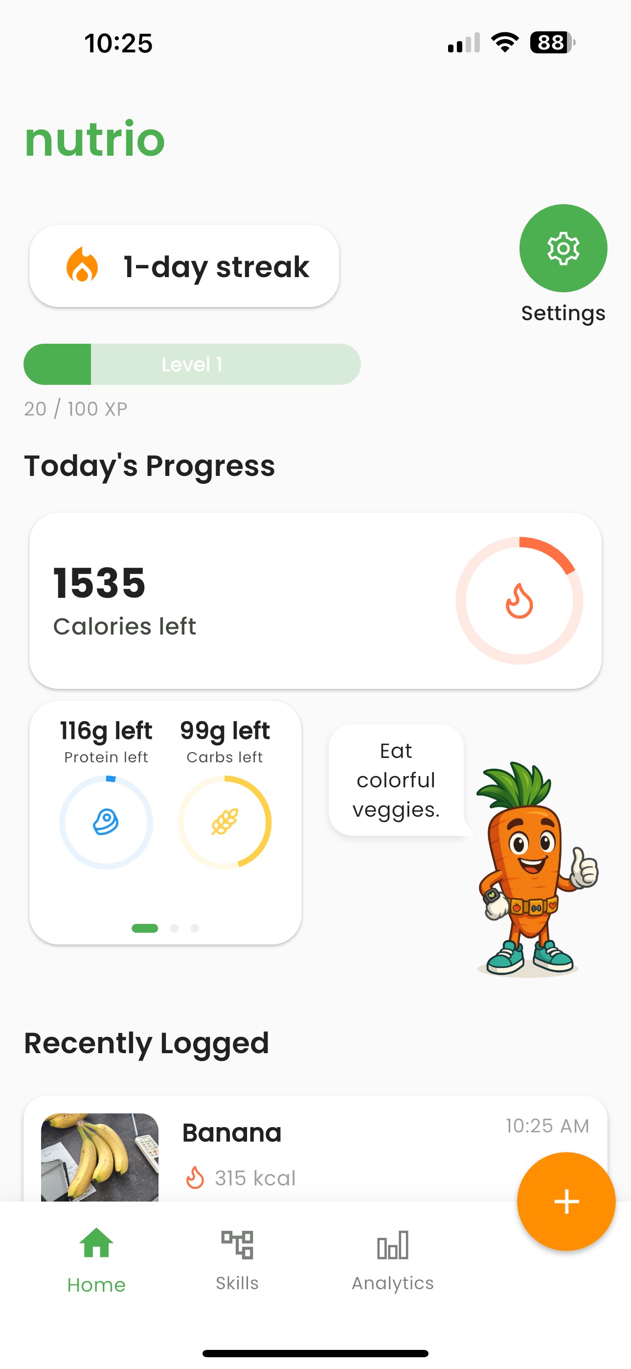 Nutrio Screenshot 1