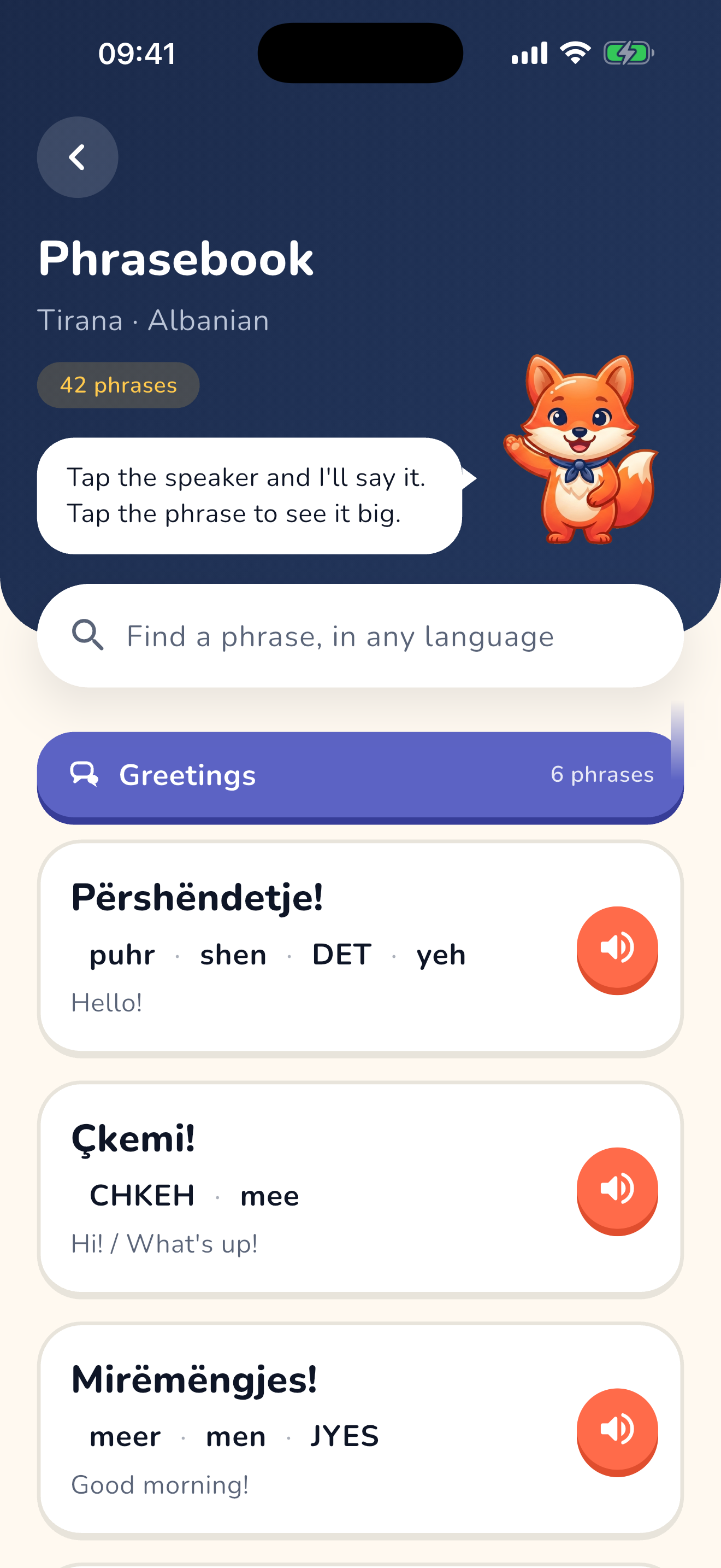 Odyvel, Learn Travel Phrases, screenshot 3