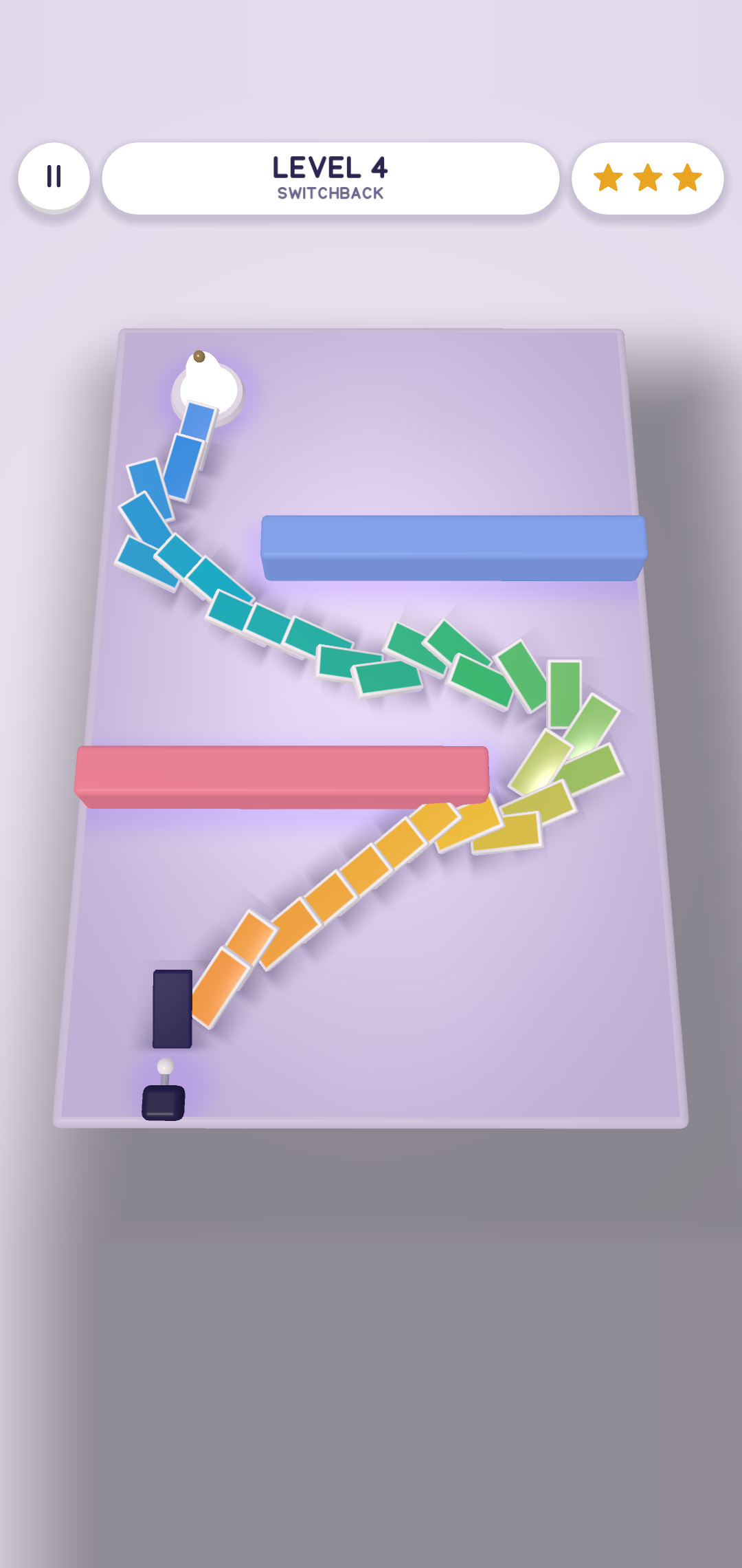 Domino Path, Outrun the Fall, screenshot 1